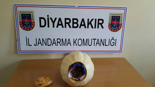 Bal kabağı içinde esrar bulundu