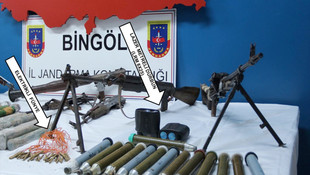 Bingöl’de PKKya ait mühimmat bulundu