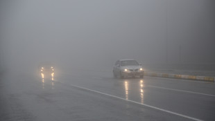 Bolu Dağı'nda sis ve sağanak