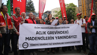 DİSK'ten madencilere destek protestosu