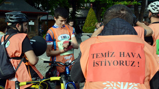 Doğa için pedal çevirdiler