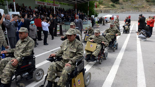 Engellilerin bir günlük askerlik heyecanı