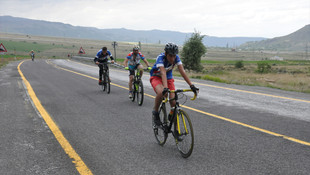 Erciyes'in eteklerinde ekstrem yarışma