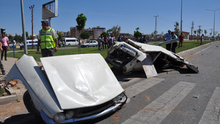 Gaziantepte trafik kazası: 1 ölü 1 yaralı