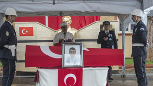 Şehit Polis Memuru Öter için Gaziantepte tören düzenlendi