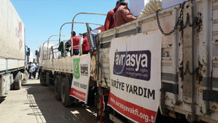 Halep'teki ihtiyaç sahibi ailelere yardım