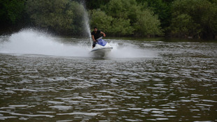 Hasankeyf'e jetski keyfi