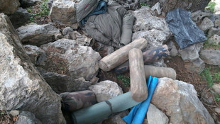 Amanos Dağında PKKya ait malzemeler bulundu