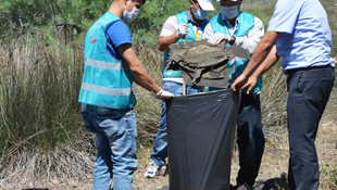Hükümlüler çevre temizliği yaptı