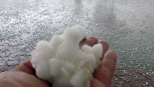 Iğdır'da dolu yağışı