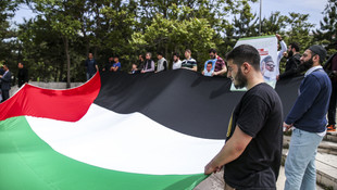 İsrail'e kuruluş yıl dönümü protestosu