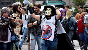 İtalya’da serbest ticaret anlaşması protestosu