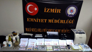 İzmir'de sahte para operasyonu