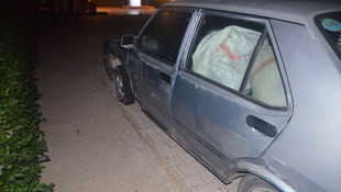 Kaza yapan araçta uyuşturucu bulundu