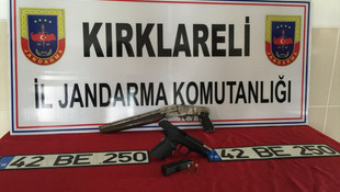 Kırklareli'de silah kaçakçılığı operasyonu
