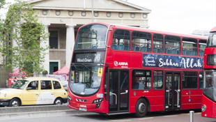 Londra otobüslerinde Sübhanallah ilanları