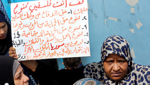 Lübnan'da UNRWA protestosu