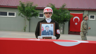 Mardin'de şehit asker için tören