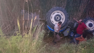 Mersin'de traktör devrildi: 1 ölü