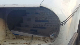 Otomobilin far ve stop lambasında kaçak sigara