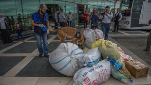 Şanlıurfa'da yolcu otobüslerinde arama