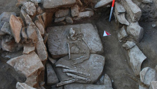 Silivri'de 5 bin yıllık savaşçı mezarı bulundu