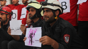 Suriye'de Halep Yanıyor eylemi