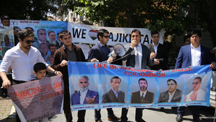 Tacikistan Başkonsolosluğu önünde eylem