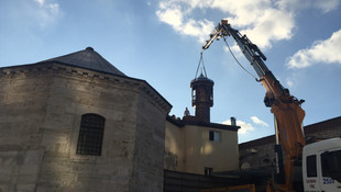 Taksim Mescidi'ne yeni minare