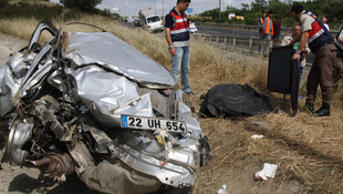 Tekirdağ'da trafik kazası: 1 ölü 3 yaralı