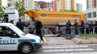 Tırın çarptığı bisiklet sürücüsü öldü