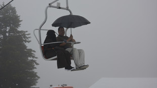 Uludağ'da kar yağışı