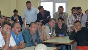 Amasya'da maden işçilerinin protestosu
