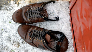 Ardahan'da sağanak ve dolu