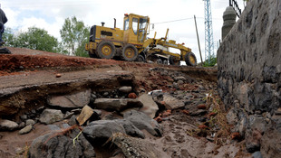 Ardahan'daki sağanak ve su baskını