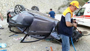 Bartın’da otomobil devrildi: 4 yaralı