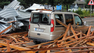 Beypazarı’nda sağanak ve fırtına hasara yol açtı