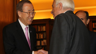 BM Genel Sekreteri Ban Ki-mun Atina'da