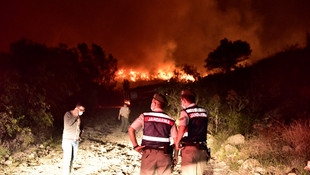 Bodrum'da yangın
