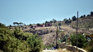 Bodrum'daki çöplük yangını