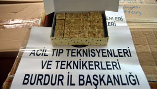 Burdur'dan güvenlik güçlerine 700 kilo ceviz ezmesi gönderildi