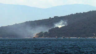 Büyükada'da yangın
