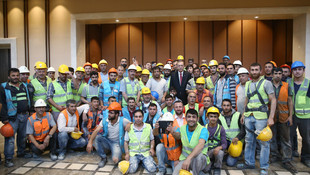 Cumhurbaşkanı Erdoğan Esenboğa'da yapılan camiyi inceledi