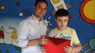 Engelli öğrencilerin karne heyecanı