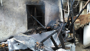 Erzurum'da ev yangını