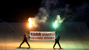 Gaziantep'te kayak merkezinde evlenme teklifi