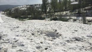 Kastamonu'da dolu yağışı