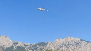 Kemer'de orman yangını