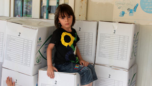 Kilis'te Suriyeli sığınmacılara yardım