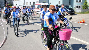 Kocaeli'de Avrupa Yolunda Pedalla etkinliği